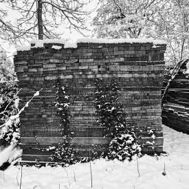 Ecokathedralen onder sneeuwdeken